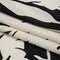 1 Yard Slubbed Gauzy Cotton Woven Black and White Big Floral Silhouettes Fabric